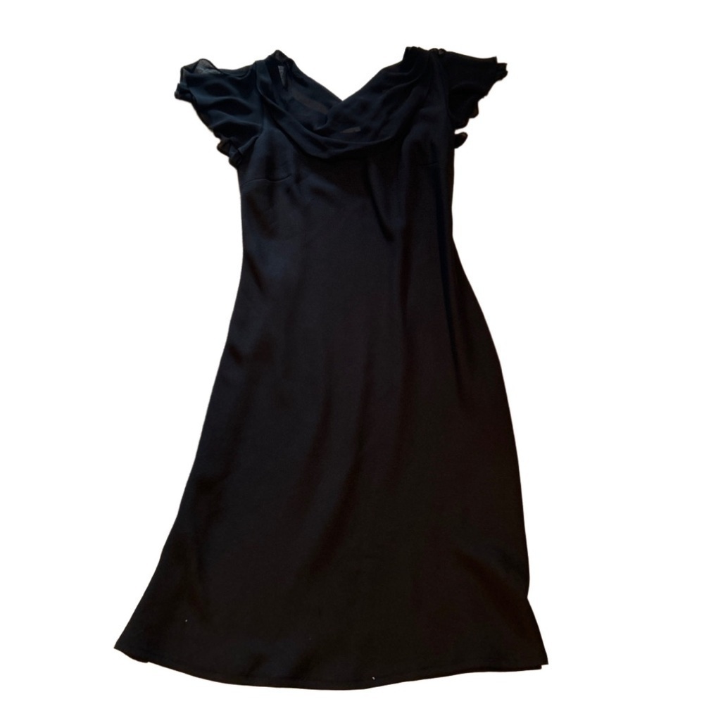 Black Jessica Flutter Sleeve Dress Size 10